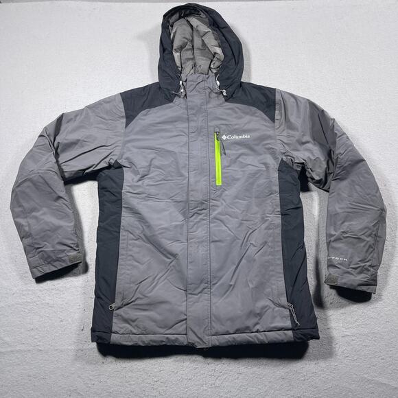 Columbia‎ Tipton Peak Insulated Jacket City Grey Nuclear Small Omni-heat - Picture 1 of 10